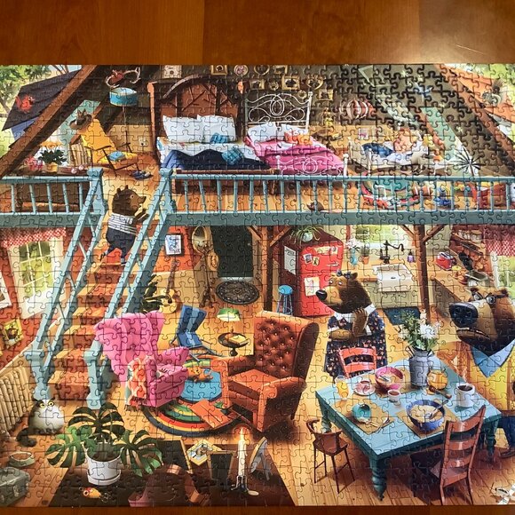 Ravensburger 1000 Piece Puzzle "Goldilocks Gets Caught" - Picture 3 of 3